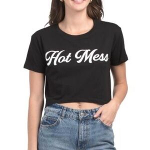 NWT Daybreak black Hot Mess graphic t-shirt M